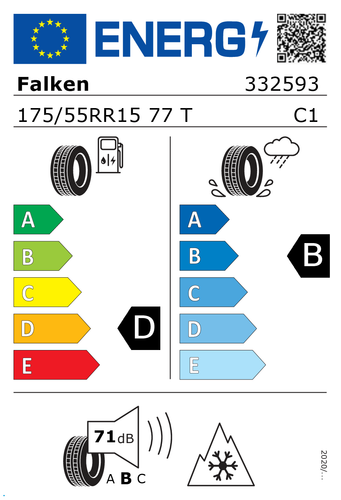 Ganzjahresreifen smart fortwo 451 Allwetter 155 175 vier Stück Falken FABRIKNEU - Bild 3 von 4