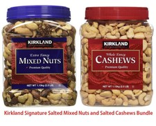 Kirkland Signature Salted Fancy Mixed Nuts 2.5 LB Whole Fancy Cashews 2.5 LB