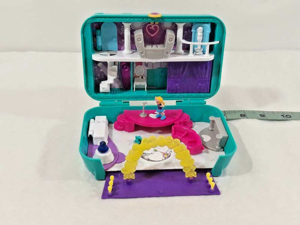 Mattel 2017 Polly Pocket Mini Playset Case Party Stage W/ Figure ~ Ships FREE