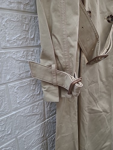 New Mango Double Breasted Trench Coat Khaki Size XSmall - Picture 3 of 5