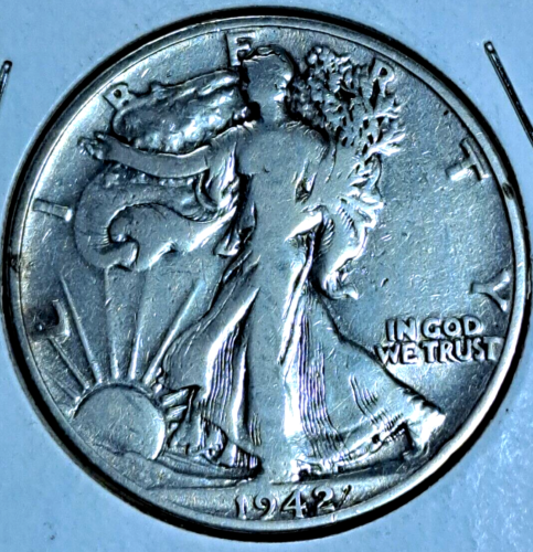 USA  1943 Walking Liberty Half Dollar 90% Silver AU  (US.5-A42) - Picture 1 of 2