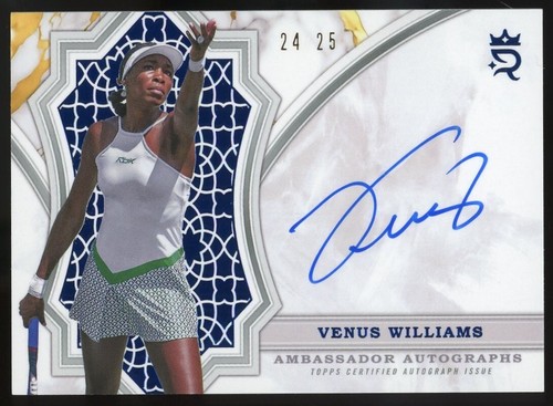 Venus Williams [Blue] #AA-VW 2024 Topps Royalty Ambassador Autograph card