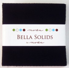 Moda Bella Solids 9900PP 99 5" Charm Pack Black