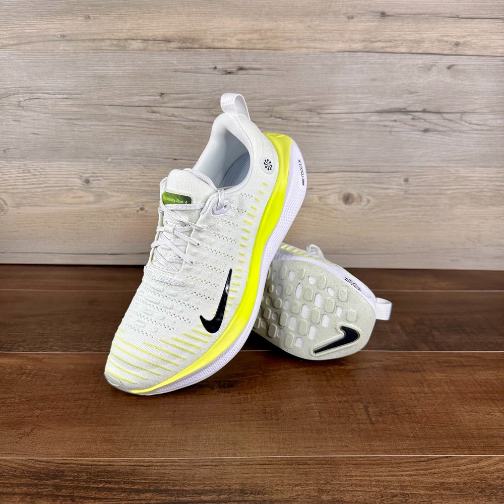 Nike ReactX Infinity Run 4 White Light Lemon Twist Men's Size 10.5 Running Shoes