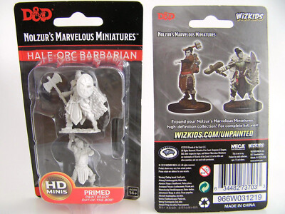 WZK73703 - D&D Nolzur's Marvelous Unpainted Miniatures Female Half-Orc Barbarian