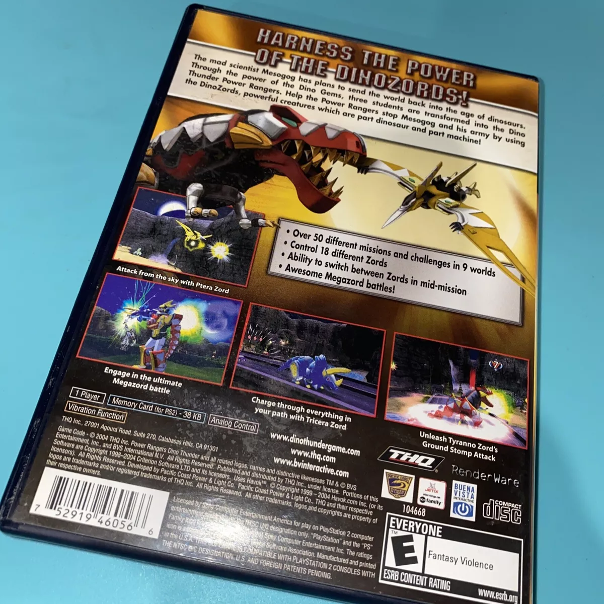 Power Rangers Dino Thunder Video Game PS2