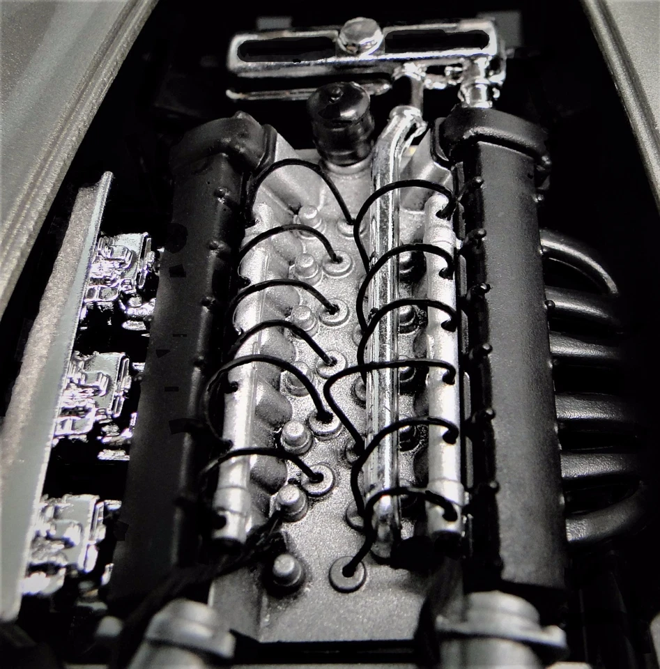 1:18 24 Le Mans Race Car 12 Racing Racer Carousel SLR Metal Diecast Model - Image 3 of 4