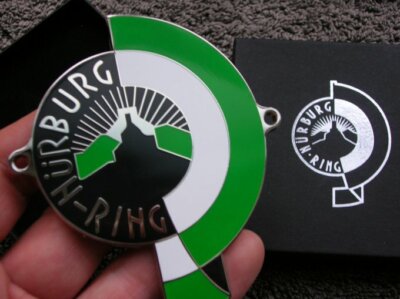 OG NURBURGRING BADGE CAR GRILL PORSCHE 356 550 MB 300 190 SL BMW