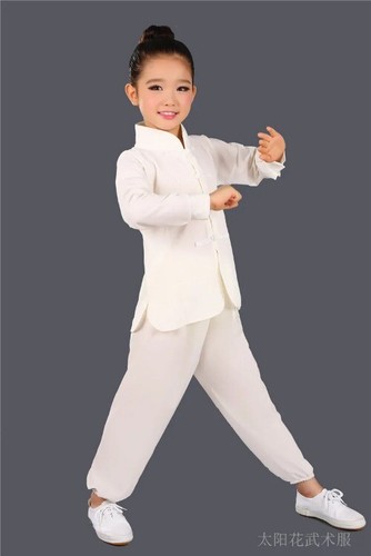 Kickboxing Practice Costume White Kids Boys Girls Suit Clothes - Bild 25 von 34