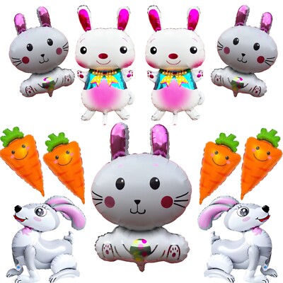 Frohe Ostern Ballon Hase Kaninchen Kopf Ballon Ostern Karotte Party Dekoration UK