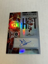 2019-20 PANINI HOOPS PREMIUM STOCK DAQUAN JEFFRIES HOT ROOKIES AUTO KINGS SILVER