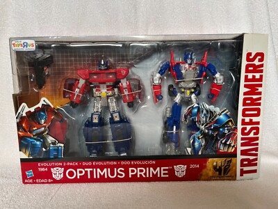 Transformers Age of Extinction:  Optimus Prime Evolution 2-pack Toys R Us MISB!