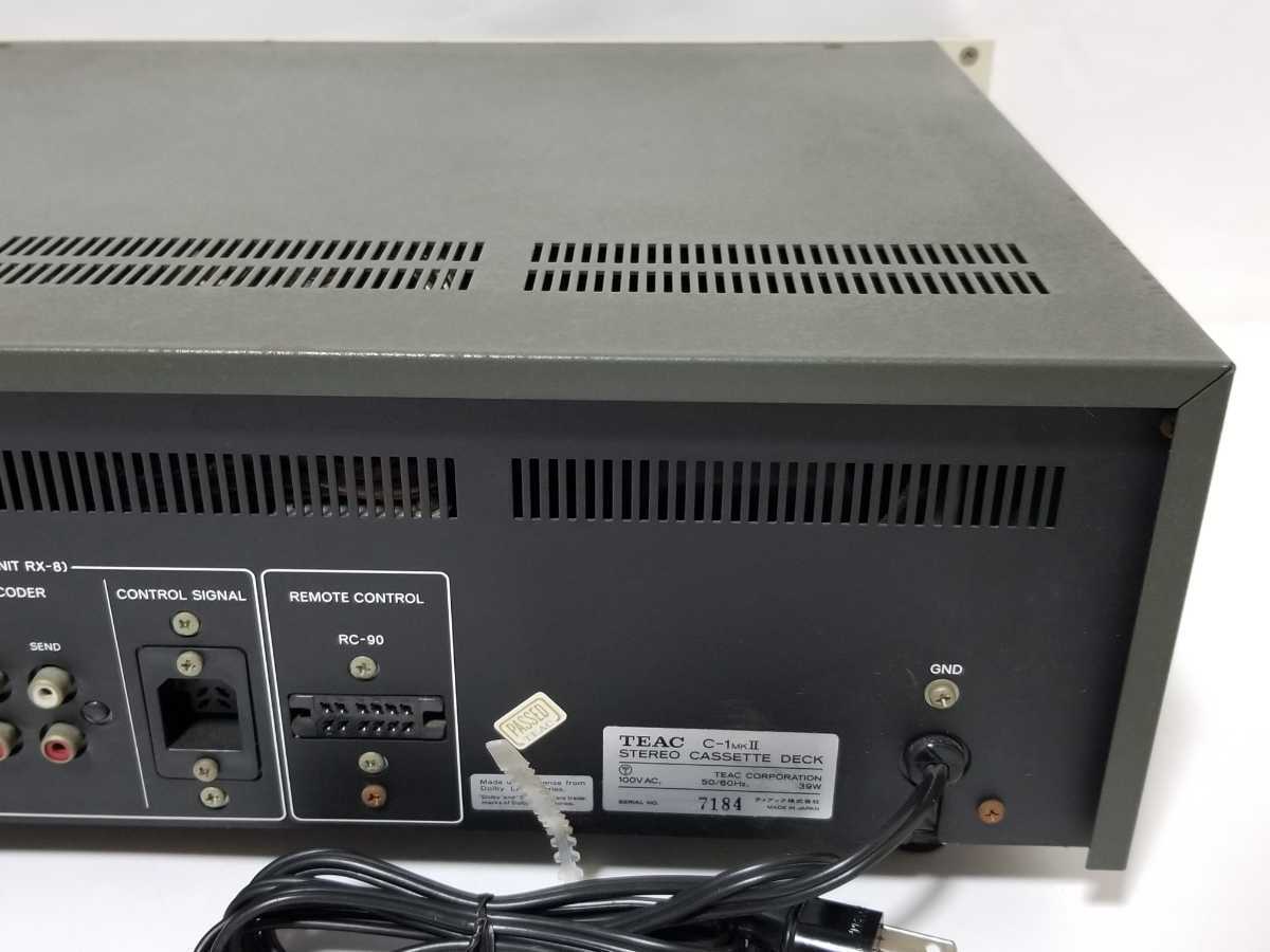 Vintage Teac C-1 MK2 Cassette Deck Audio Equipment Power