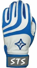 Palmgard STS Protective Batting Gloves PAIR Baseball Softball Adult Blue White  