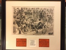TWO framed, UNIQUE 1868 Tickets To Andrew Johnson’s Impeachment w/Harpers print