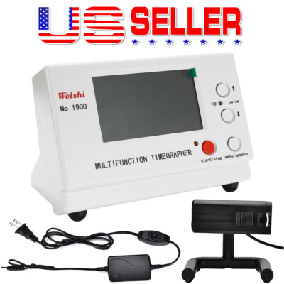 Weishi Timegrapher No.1900 Mechanical Watch Timing Machine Multifunction US Plug