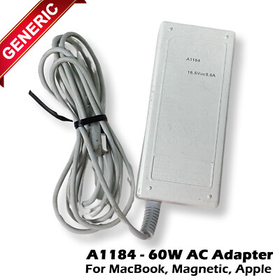 Original APPLE MacBook Pro 60W MagSafe Power Adapter Charger A1184