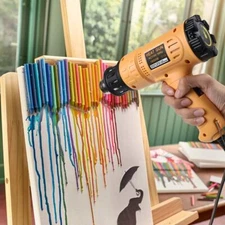 Heavy Duty Fast Heating  Hot Air Gun Kit Variable Temperature with 4 Nozzles 