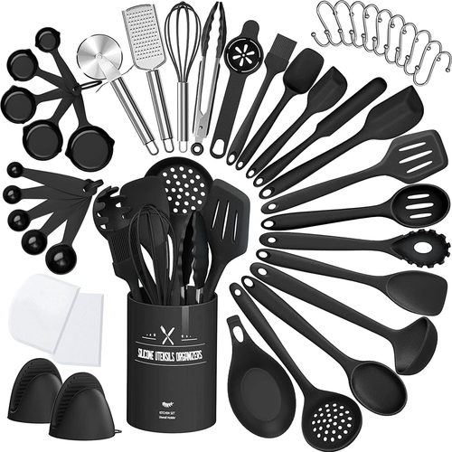 Küchenhelfer Set 43 Teilig Silikon Kochutensilien Kochbesteck Set Hitzebeständig - 第 1/7 張圖片