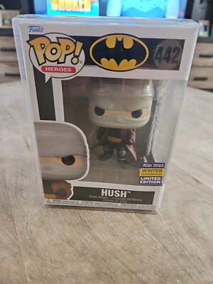 FUNKO POP! DC SUPER HEROES BATMAN HUSH # 442 WINTER CONVENTION 2022 w/Protector