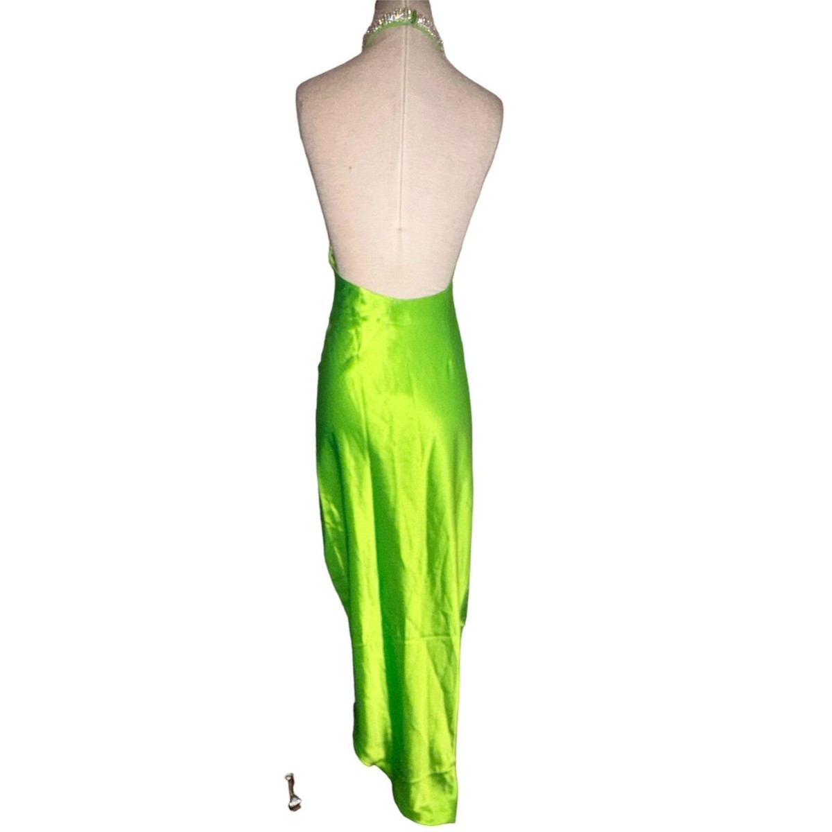 retrofete Maria Satin Dress in Lime Punch Green New XLarge Womens Long Maxi Gown | eBay retrofete Maria Satin Dress in Lime Punch Green New XLarge Womens Long Maxi Gown | eBay