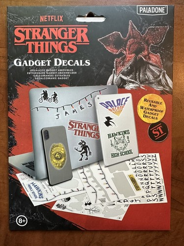 Stranger Things Gadget Stickers Decals Waterproof Reusable Removable Set Netflix - 第 1/6 張圖片