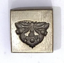 Vintage Bronze Jewelry Die Mold/Mould India Hand Engraved For Jewellery Making