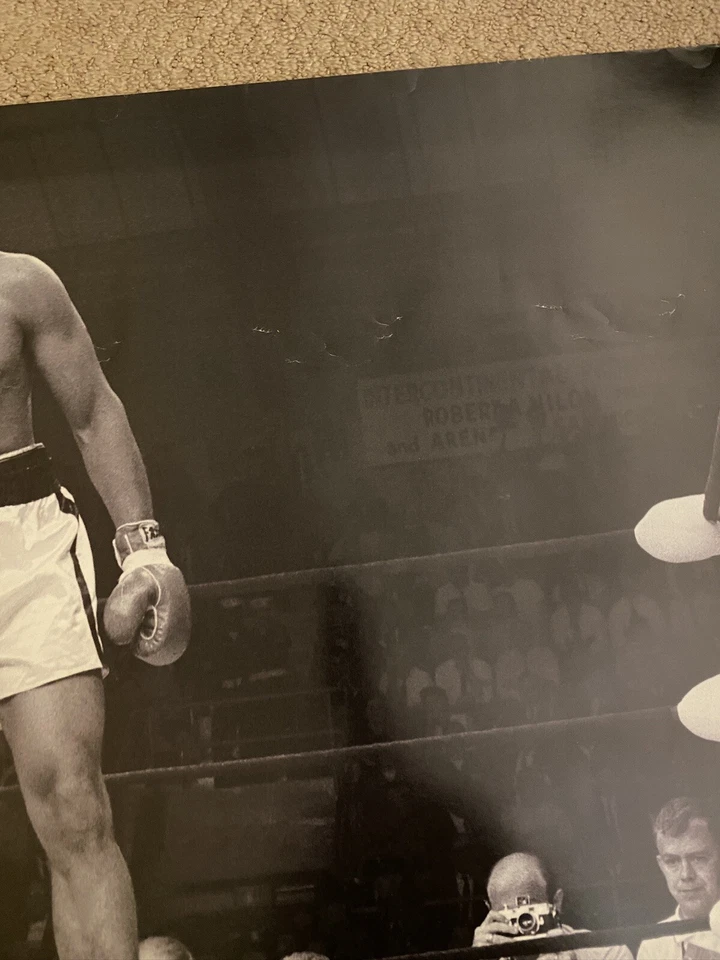 Muhammad Ali vs Sonny Liston First Round Knockout Poster 36x24 Inches - Image 2 of 4