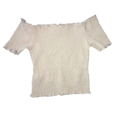 2 Abound plus sexy H&M Smocked Off Shoulder Crop Top Bundle Short Sleeve Size M - Picture 5 of 5