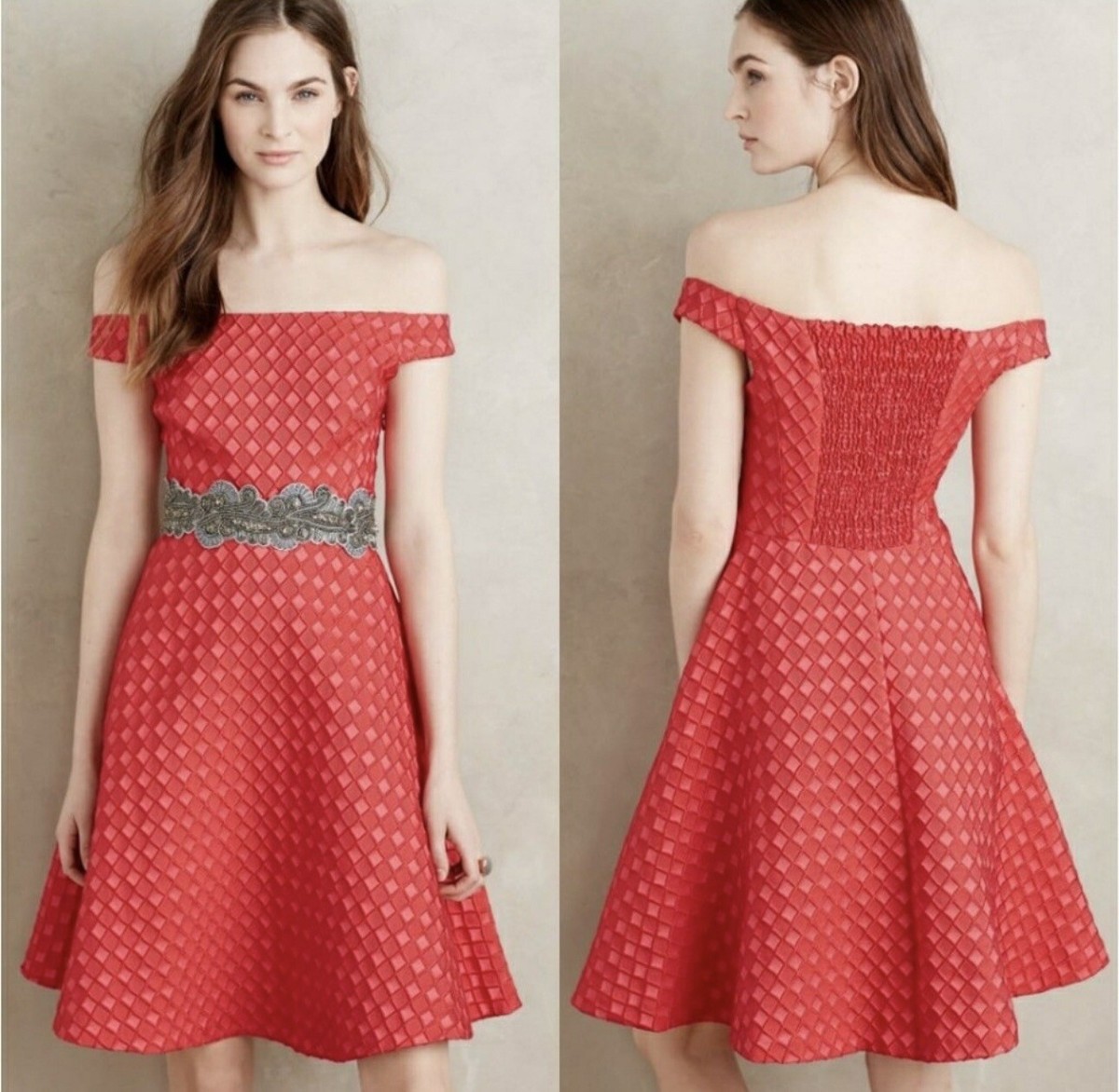 moulinette soeurs red dress Moulinette Soeurs Anthropologie Women's Red Dress Womens 6