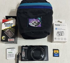Nikon Coolpix S8100 12.1 MP Digital Camera 10x Optical Zoom  Case Charger  SD