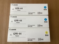 NEW Lot of 3,Genuine Canon GPR-44C x2 /Y Toner Cartridge
