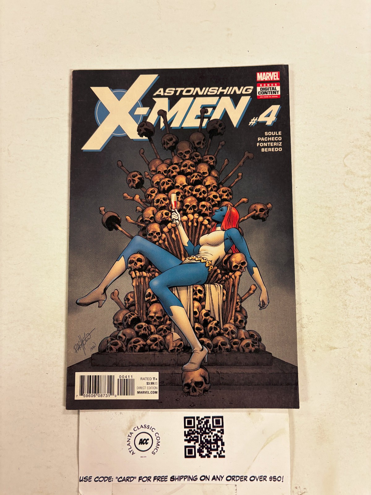 Astonishing X-Men #4 NM Marvel comic Books Rogue Gambit Mystique Xavier 10 HH76