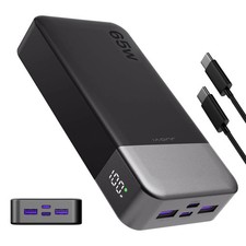Power Bank 20000mAh 65W Fast Charging Portable External Battery Backup US