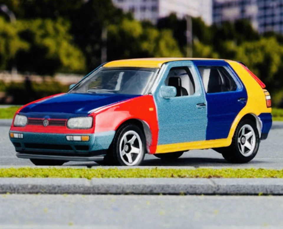 Volkswagen Golf Harlequin 1995 Matchbox - nuevo/sellado Foto 2 de 4