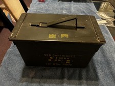 Military 420 Cartridge Grade M80 Metal AMMO CAN 7.62mm BOX .30 CALIBER