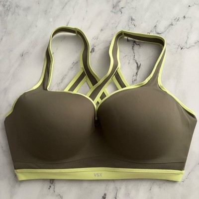 VSX Victoria's Secret Olive Incredible Plunge Underwire Sports Bra