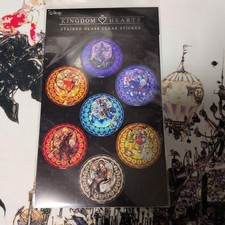Kingdom Hearts Stained Glass Clear Sticker Set