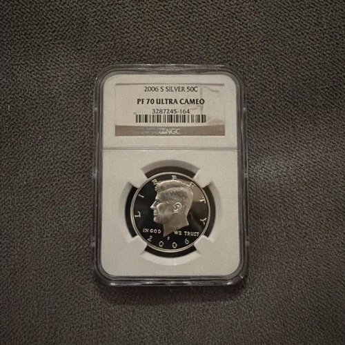 2006-S Kennedy Half Dollar Silver PF70 Ultra Cameo NGC Brown Label