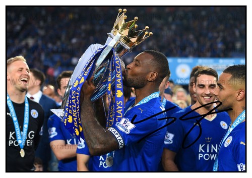 12521. Wes Morgan Signed Pictures A4 Prints Nottm Forest Leicester City Jamaica