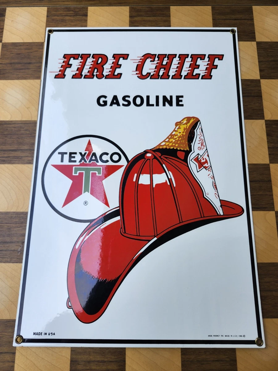 Texaco Fire Chief Sign for sale | eBay