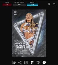 VIDEOGAME Topps WWE Slam MIDNIGHT One & Only - TIFFANY STRATTON
