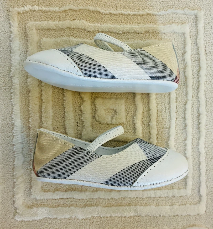 Zapatos de bebé Burberry - EU 17/US 2C - Zapatos de cuna Cuero a cuadros Nova Foto 2 de 4