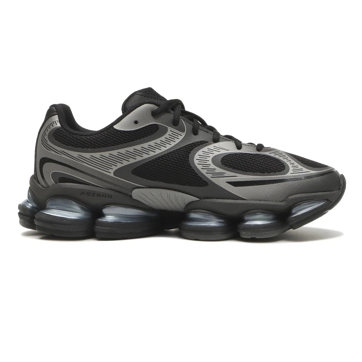 靴 New Balance 2000 \"Silver/Black\" New Balance ABZORB 2000 Black / Dark Silver Metallic – Très Bien