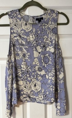 Gap Outlet Women s Tank Top Short Sleeve Regular Size Medium Lavender 