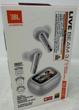 JBL Live Beam 3 Noise-Canceling True Wireless Earbuds Silver 