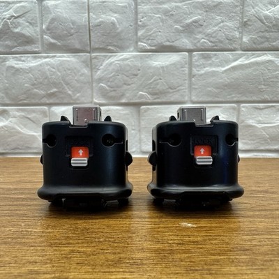 Nintendo Wii MotionPlus Adapter RVL-026 OEM Official Black Lot of 2 Tested Works