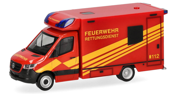 Herpa, Mercedes Benz Sprinter 2018 Feuerwehr Fahrtec, 1/87, HER098755-image