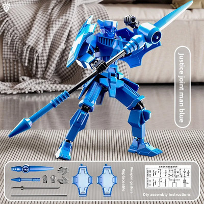 Robot Mecha Multi-Jointed Movable Magnetic Shield Armor Assembly Model Toy Gift