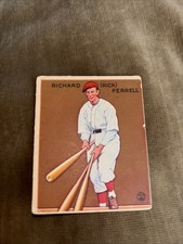 1933 Goudey Big League Rick Ferrell #197 - Vintage HOF Baseball Card